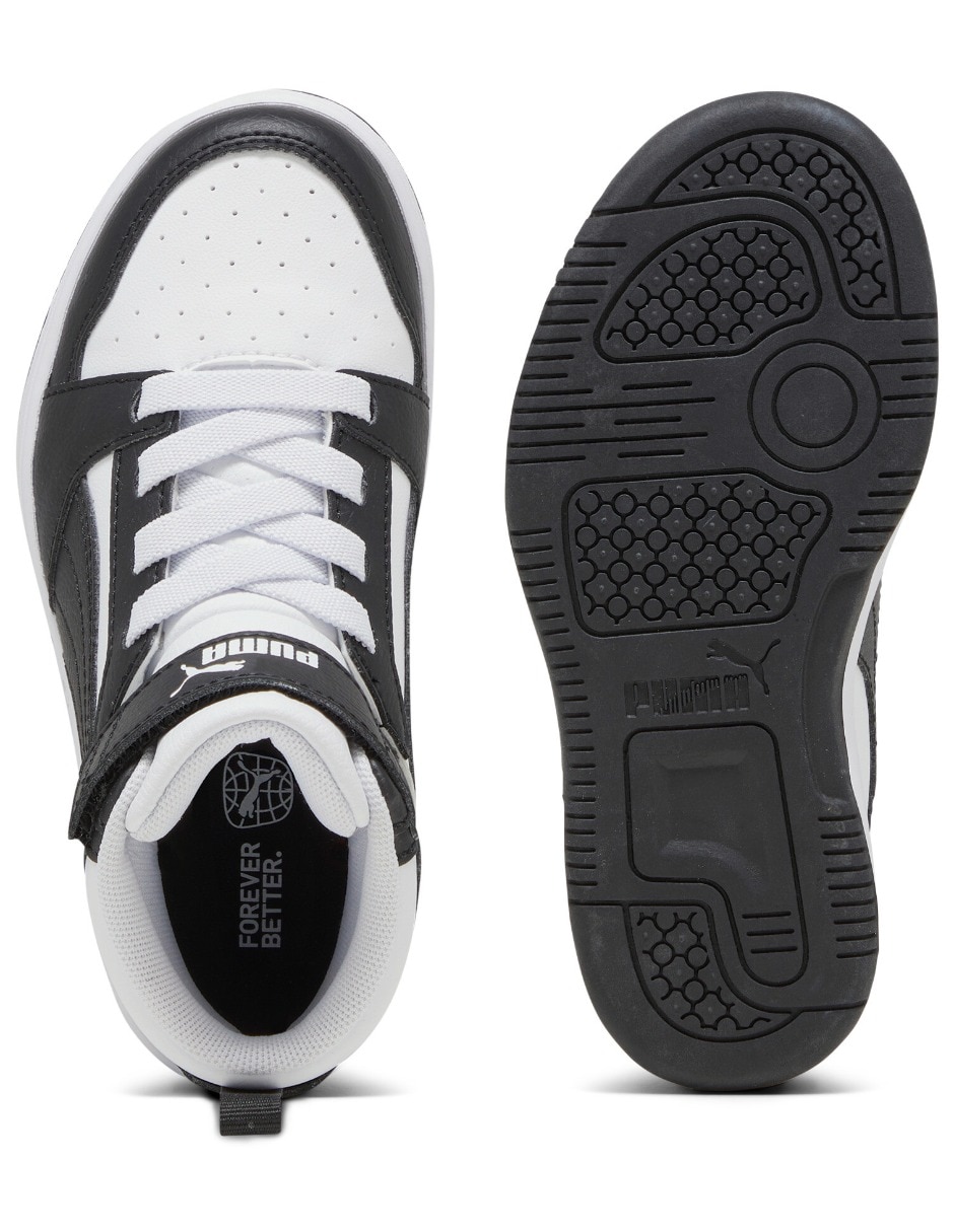 Tenis para niño Puma Rebound V6 Mid Ac Ps 4