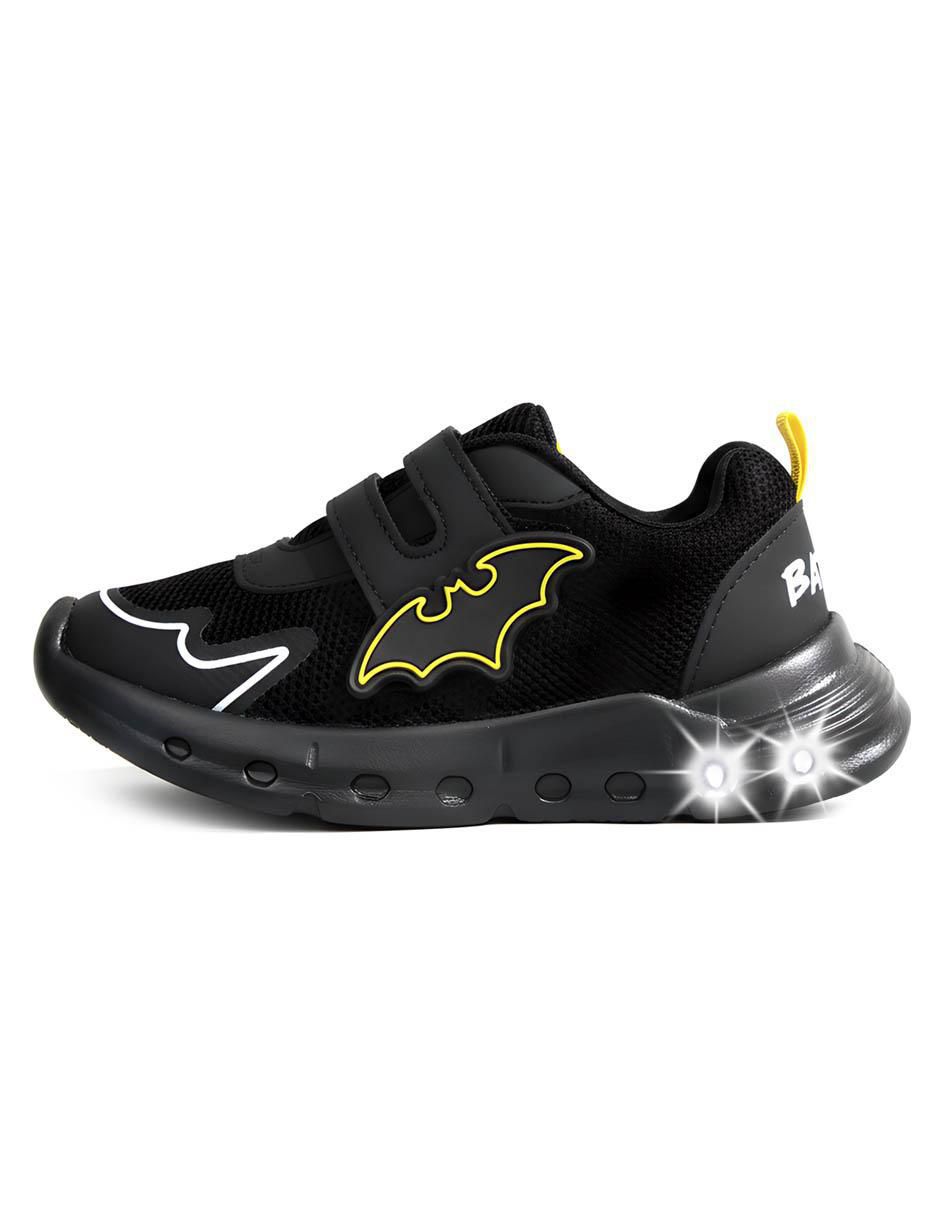 Tenis luz led para niño Batman