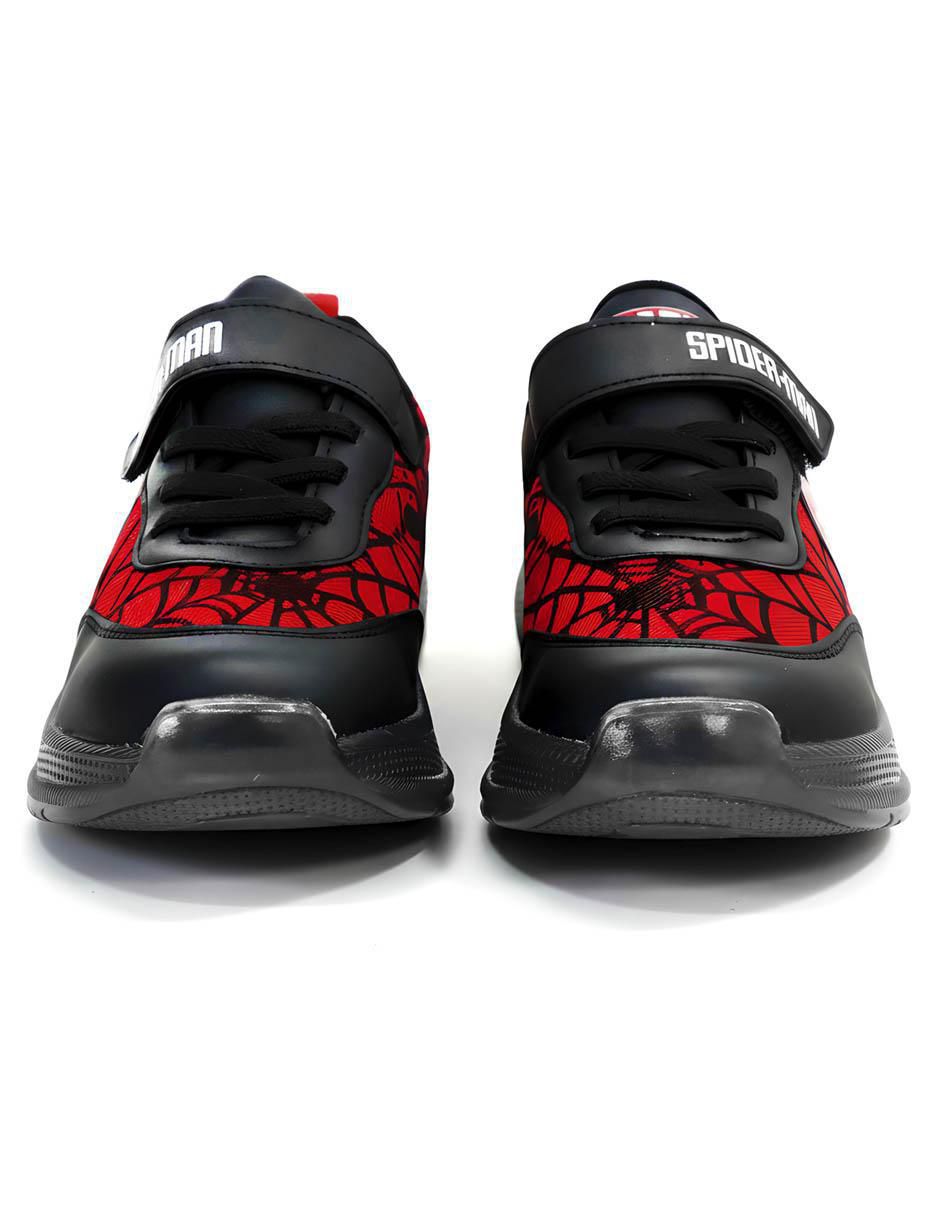 Tenis luz led para niño Spider-Man 9