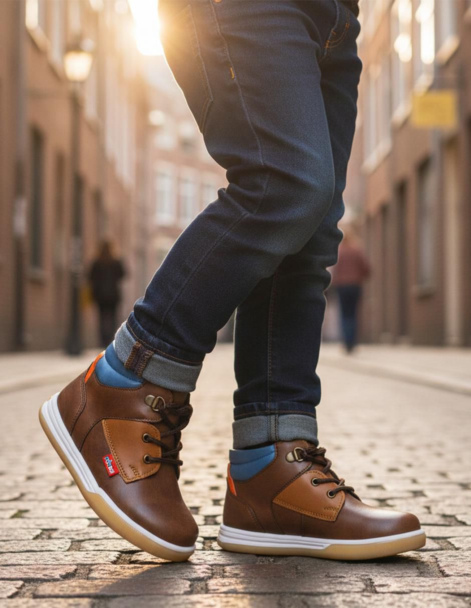 Bota de piel Trendy para niño 7