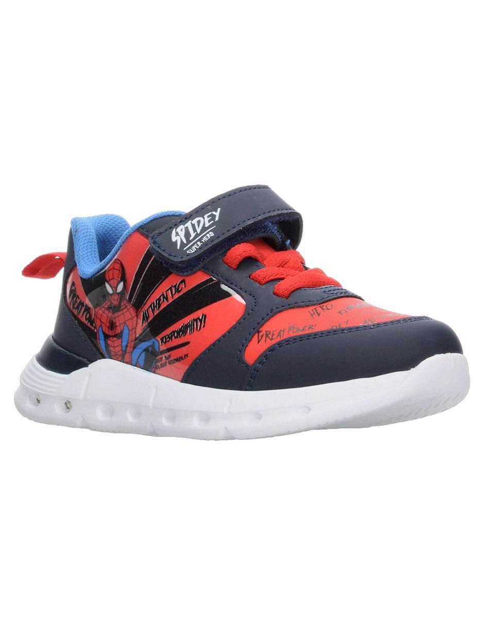 Tenis luz led para niño Spider-Man 2