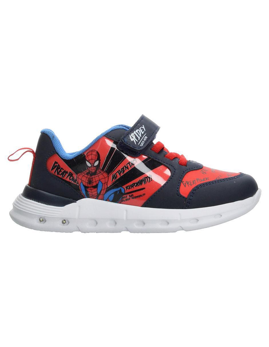 Tenis luz led para niño Spider-Man 9