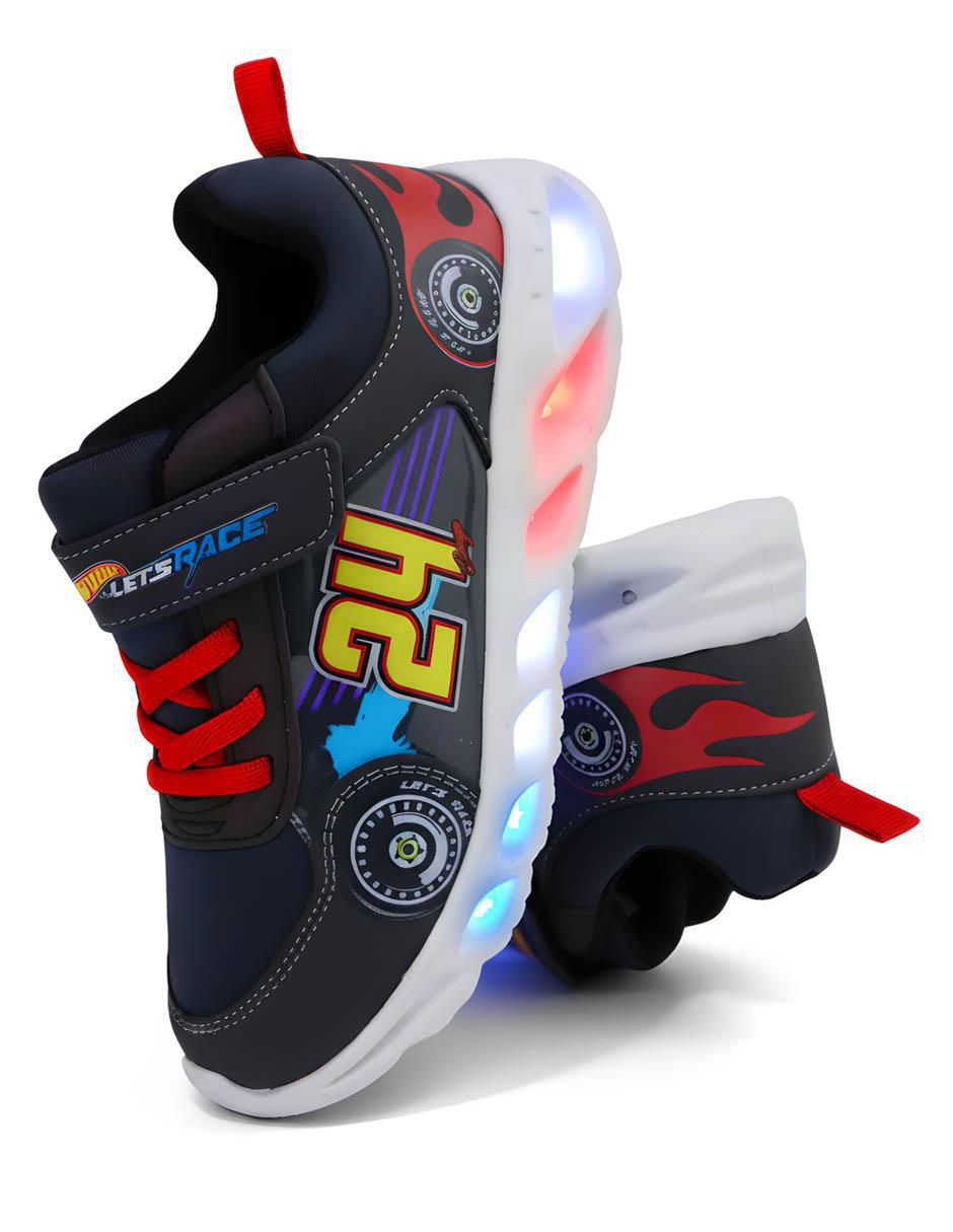 Tenis con luz para niño Hot Wheels Let's Race 5