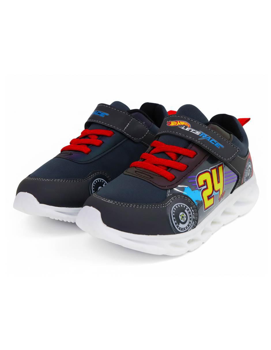 Tenis con luz para niño Hot Wheels Let's Race 7