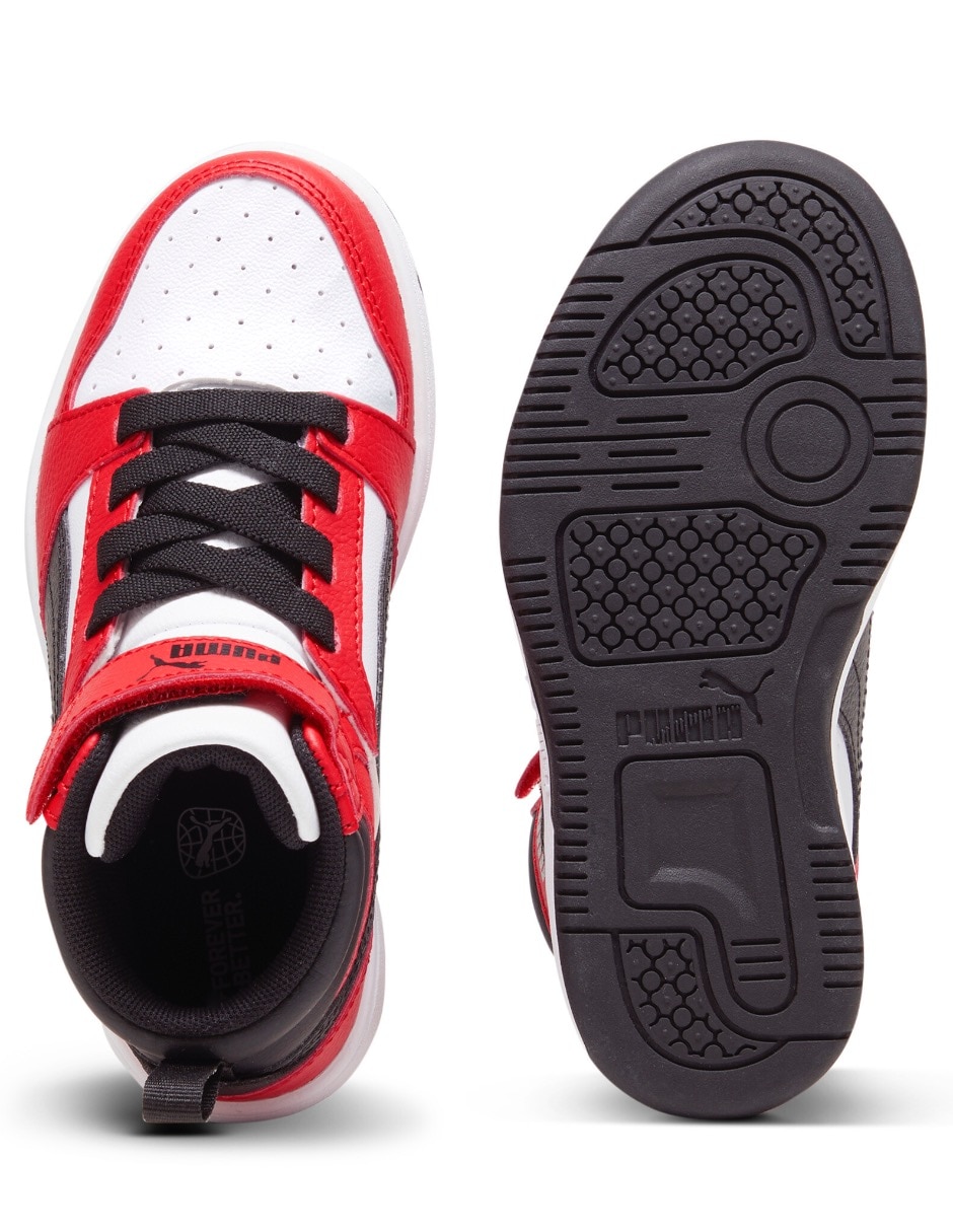 Tenis para niño Rebound V6 Mid Ac Ps 3