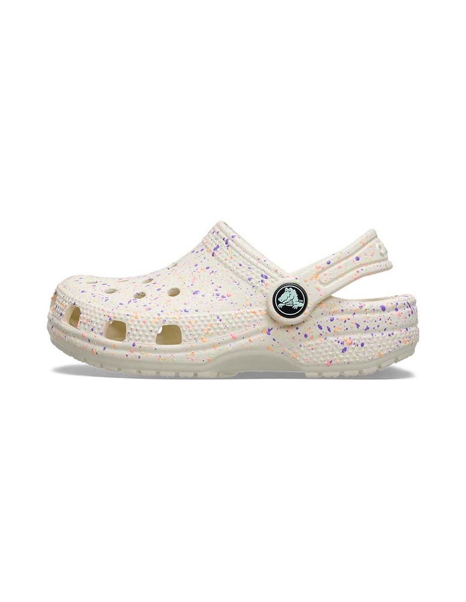 Sandalia Classic Glow Paint Splatter para niño