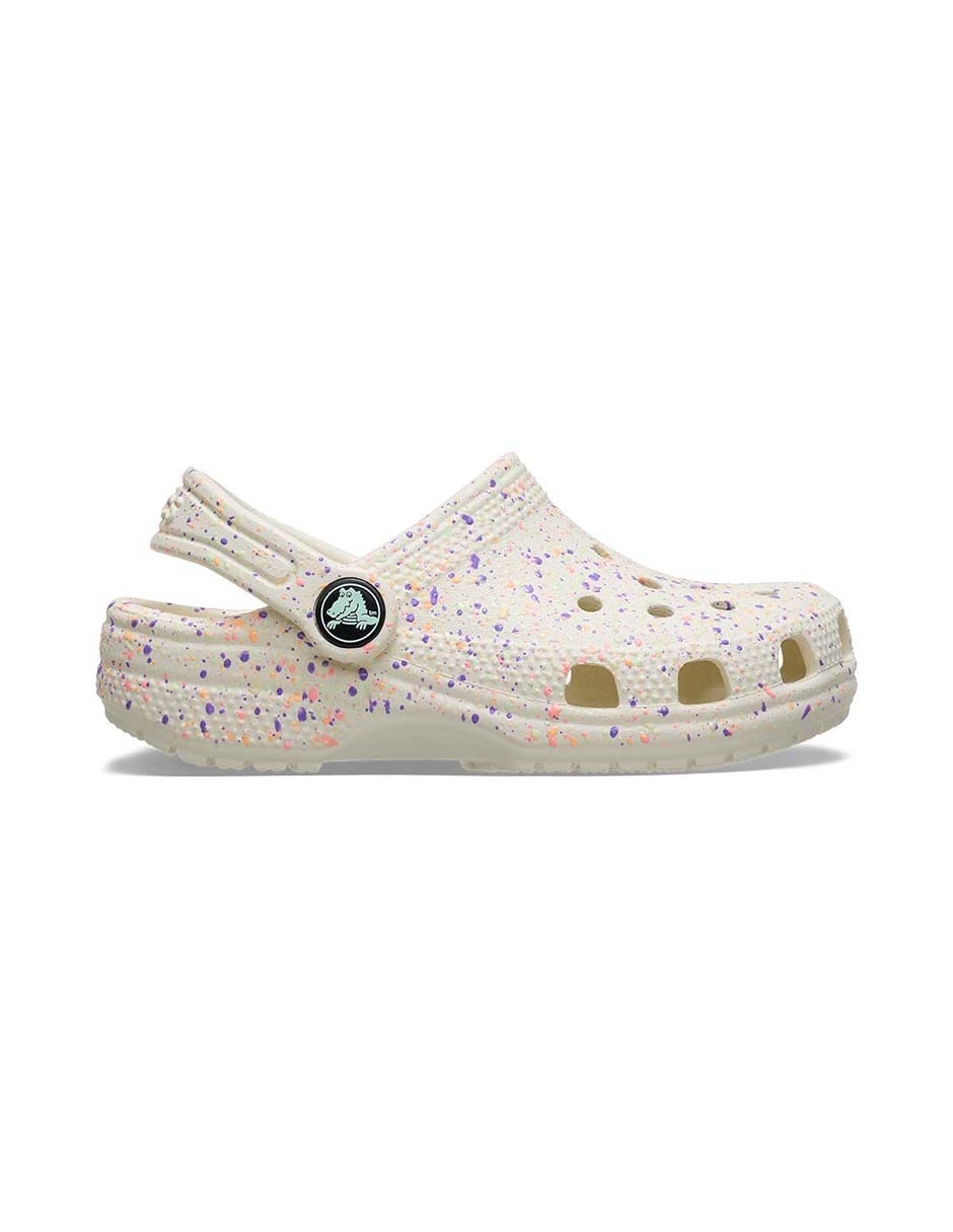 Sandalia Classic Glow Paint Splatter para niño 2