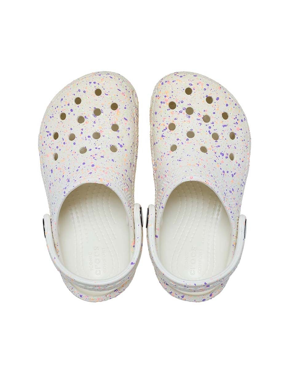 Sandalia Classic Glow Paint Splatter para niño 4
