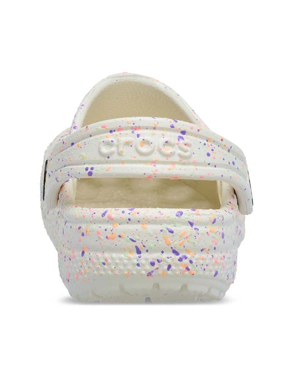 Sandalia Classic Glow Paint Splatter para niño 7